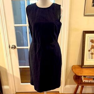 LOFT cotton/linen sleeveless black dress.  Size 4